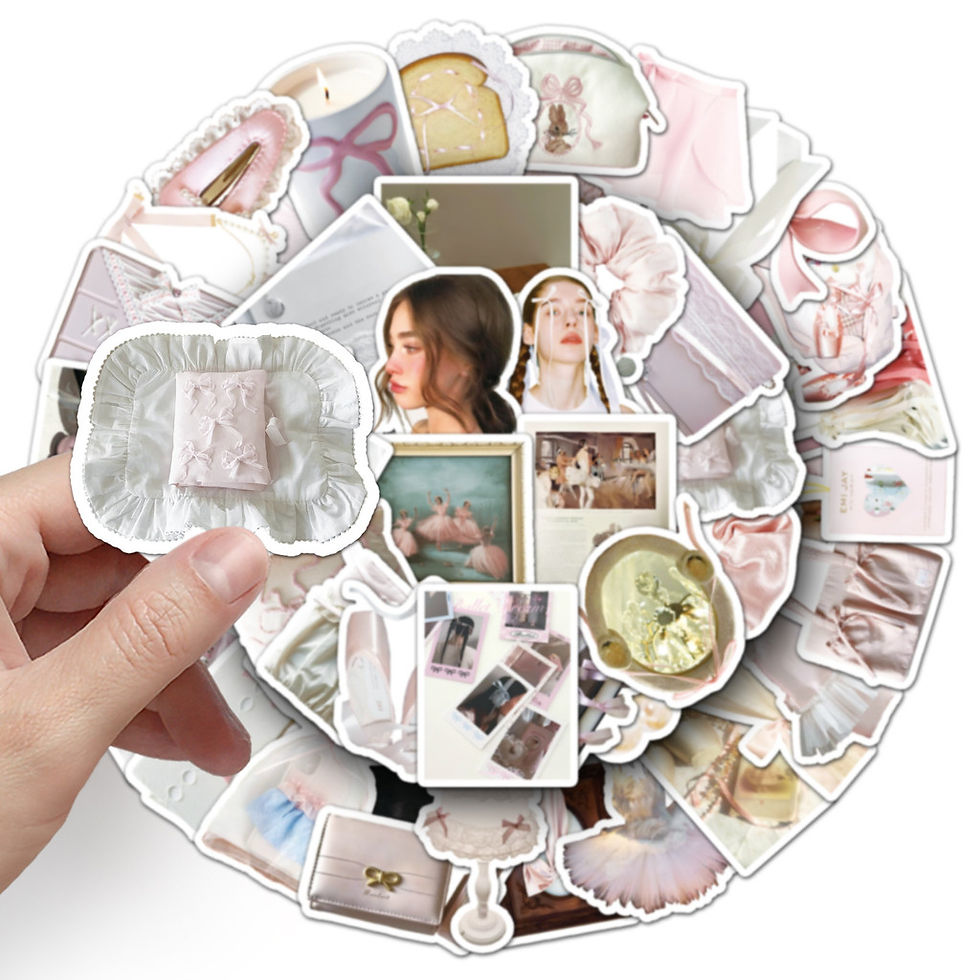 Thumbnail: 50 Pieces Ballet INS Style Stickers - Creative Cartoon Fresh & Cute Decor for Ph