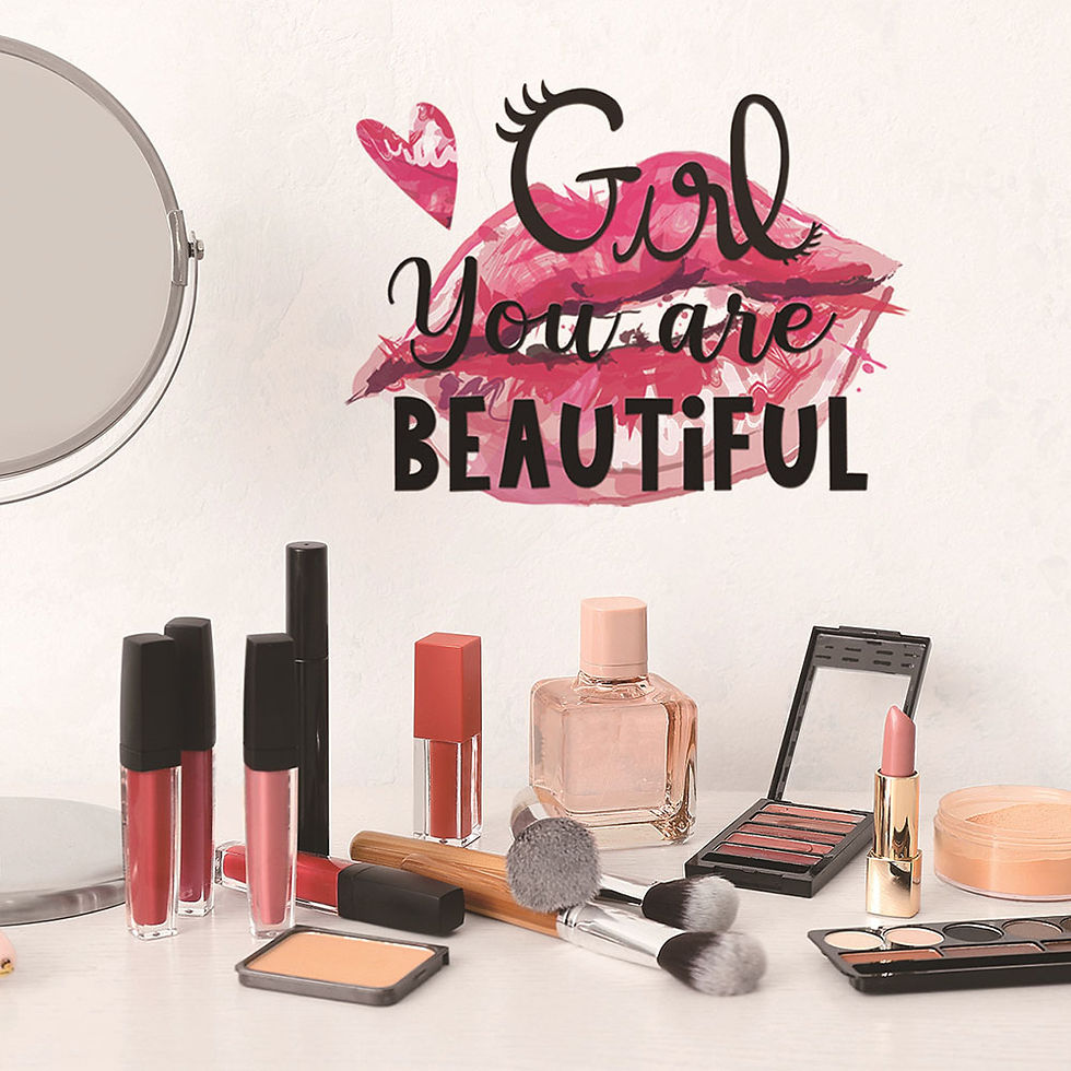 Thumbnail: You are born beautiful with stickers. Creative detachable PVC wall stickers deco