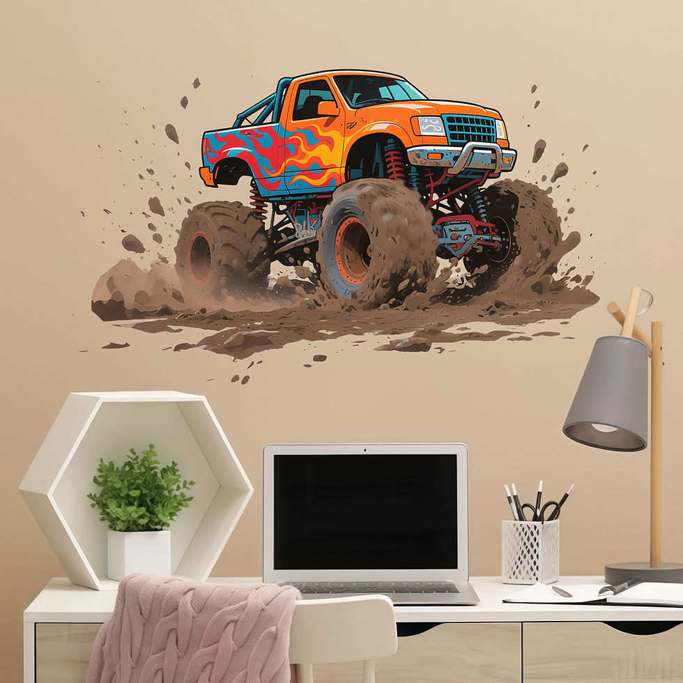 Thumbnail: Desert off-road vehicle wall sticker cross-border sticker removable wall sticker