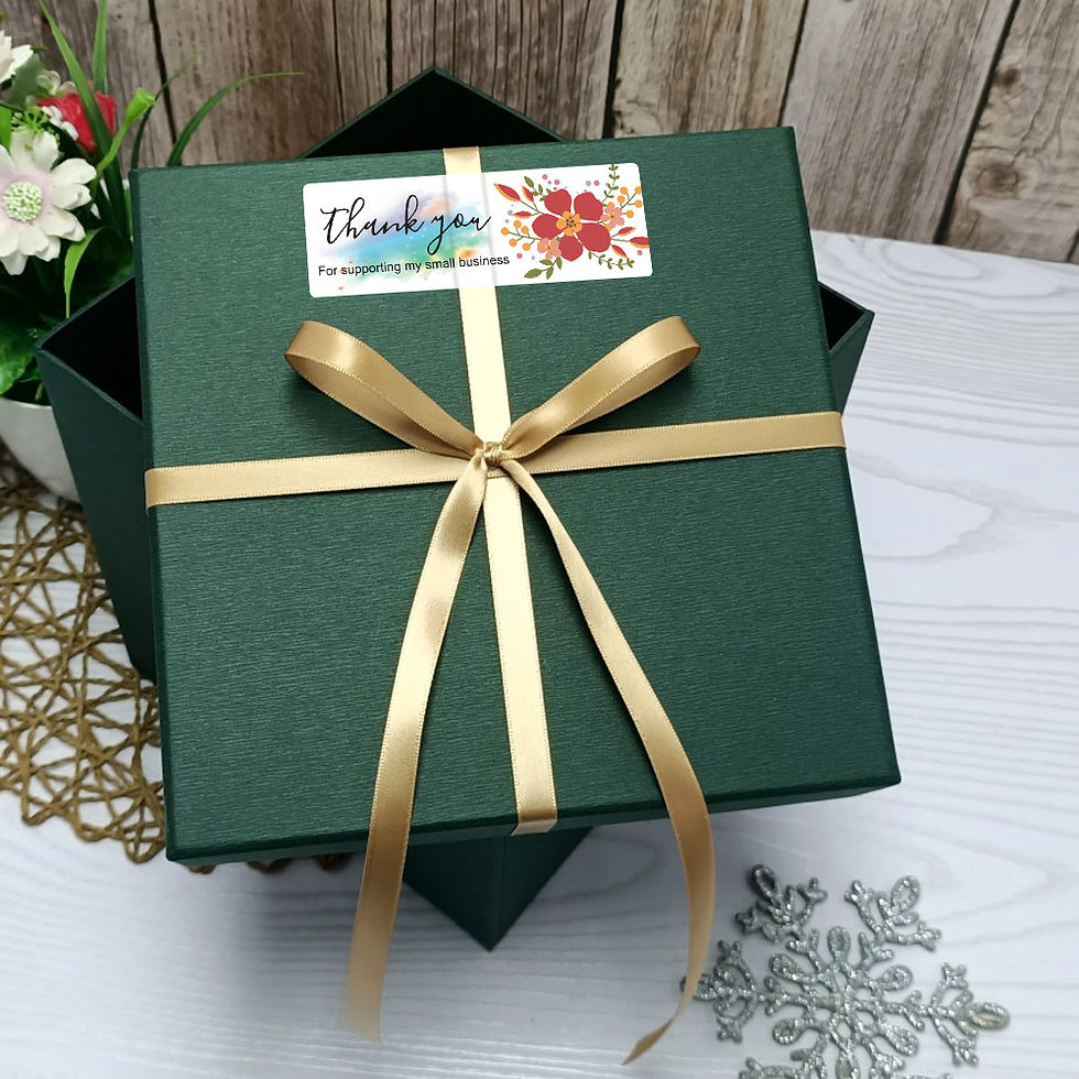 Thumbnail: 120Pcs Thank You for Your Order Stickers for Envelope Sealing Small Business Dec