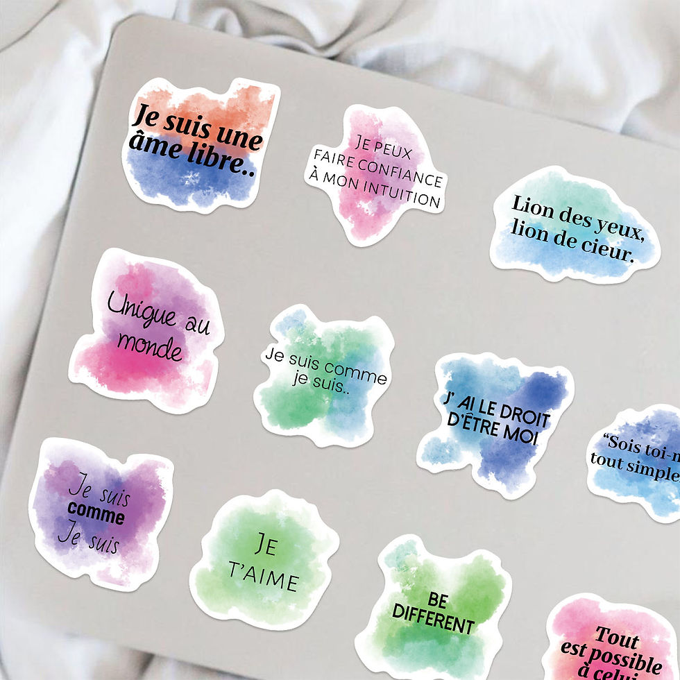 Thumbnail: 50pcs Watercolor Inspired French Graffiti Sticker Decorative Guitar Notebook Sui