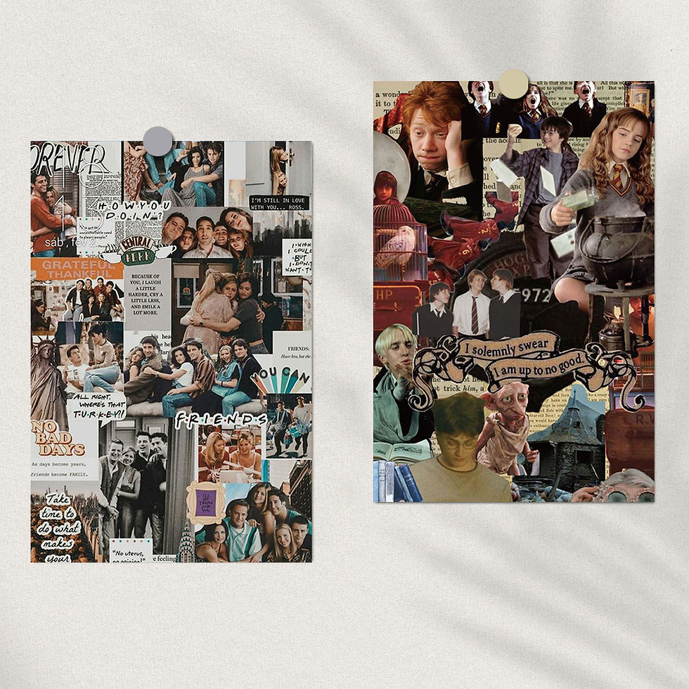 Thumbnail: 10PCS Movie Poster Collage Card Postcard Stickers Harajuku Retro Fashion DIY Pho