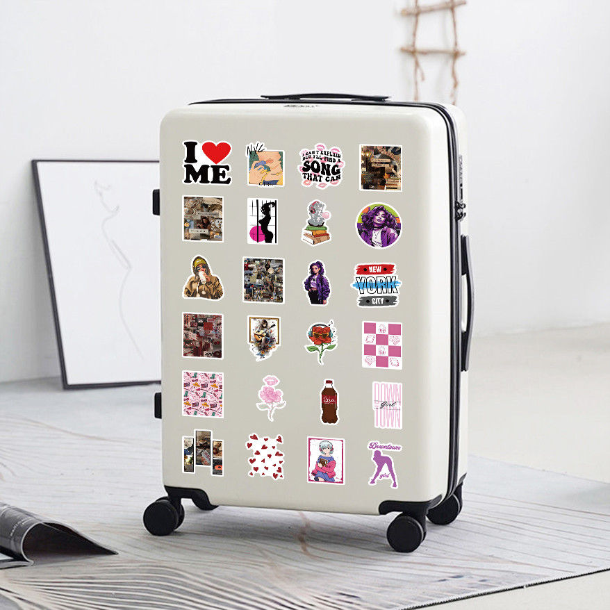 Thumbnail: 53PCS Urban Girl Stickers - Waterproof DIY Decor for Journal, Notebook & Craft P