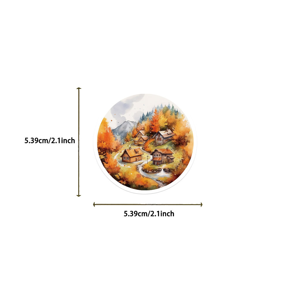 Thumbnail: 50pcs Waterproof Graffiti Cute Cartoon Autumn Animals Foods Stickers For Laptop 