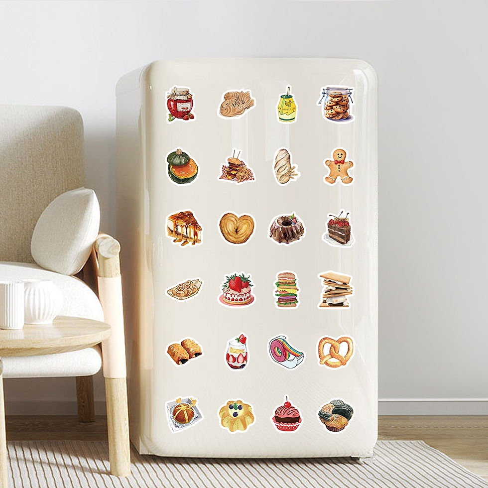 Thumbnail: 100PCS Realistic Candy Drinks Desserts Bread Snack Packs Graffiti Stickers for H