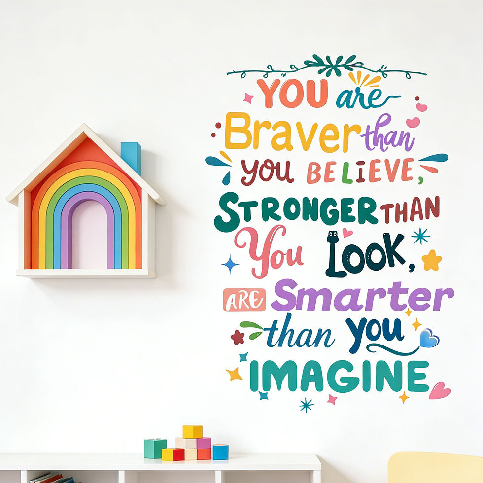 Thumbnail: Colorful English inspirational quotes wall stickers, decorative wall paintings, 
