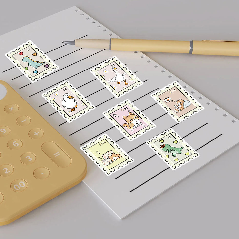 Thumbnail: 50PCS Small Fresh Stamp Stickers Aesthetic Harajuku Streetwear Phone Scrapbook Y