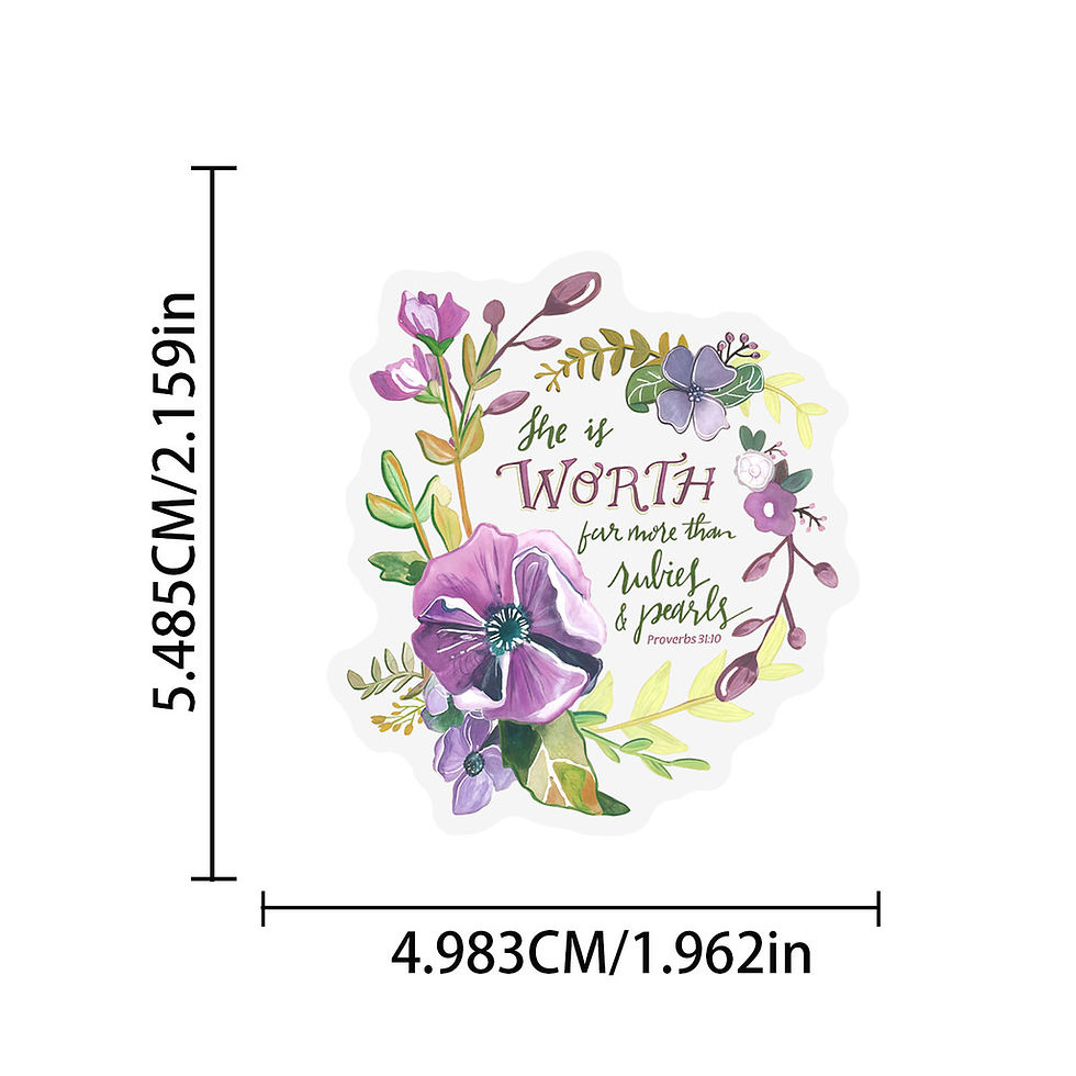 Thumbnail: 50 Pcs Fresh Literary Inspirational Stickers Waterproof PET Graffiti Decals for 