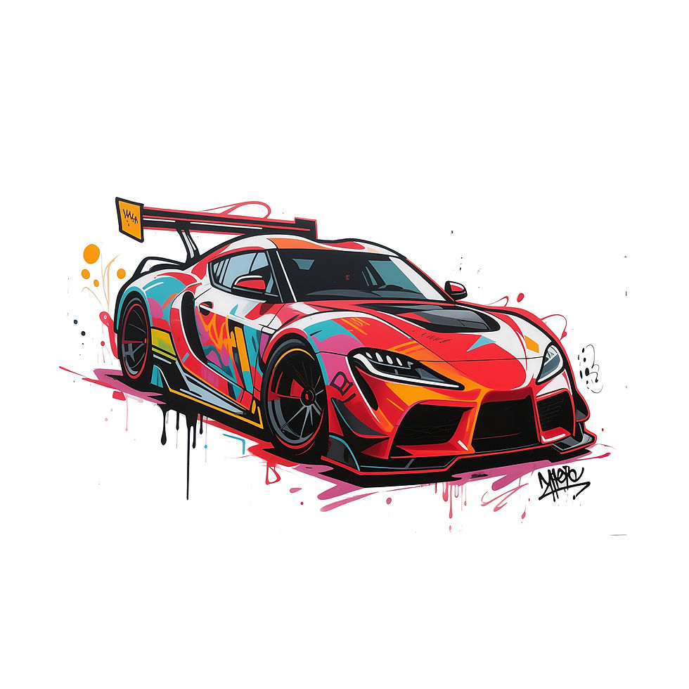 Thumbnail: Cool Racing Car Stickers for Room Decoration Men's Favorite Wall Paper Beautific