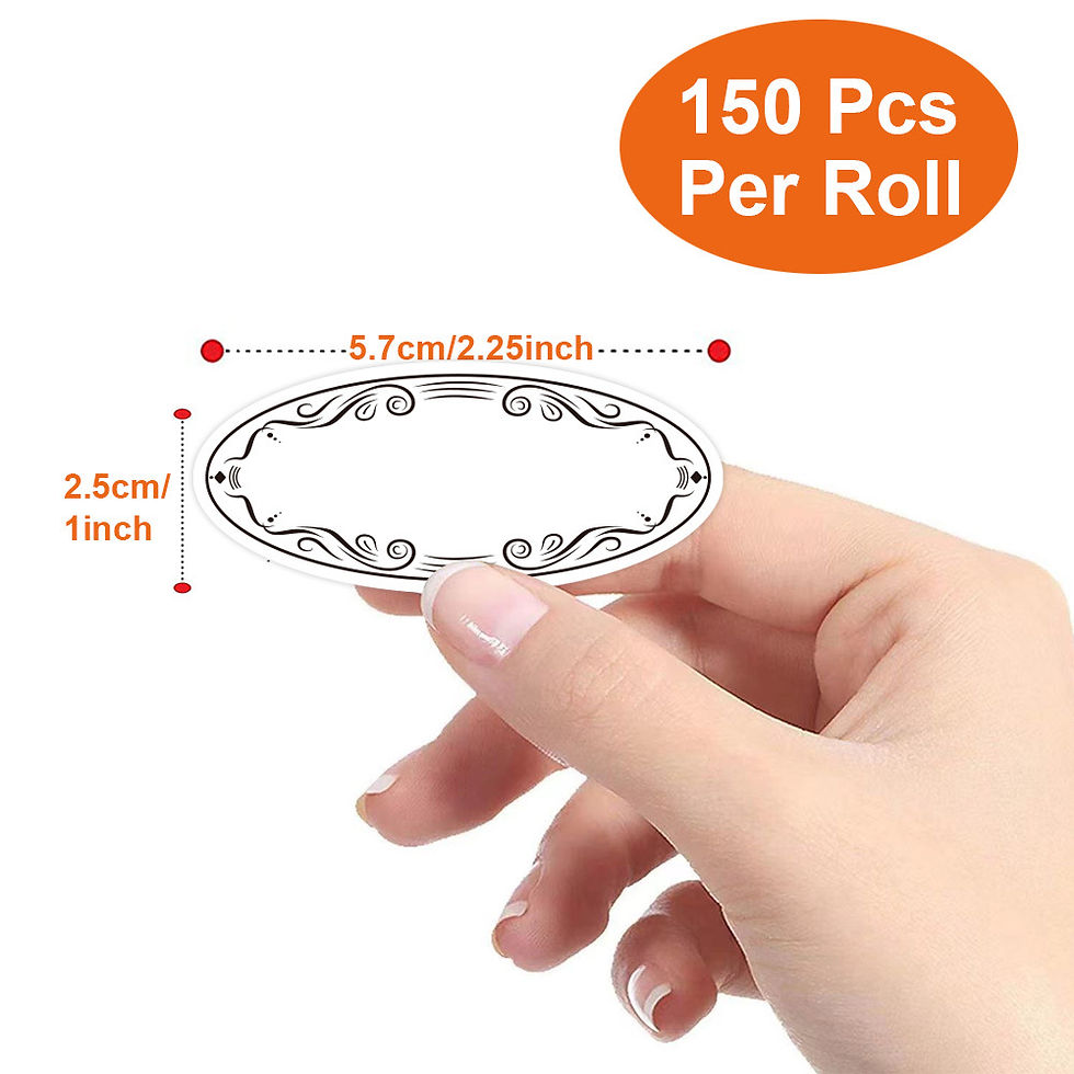 Thumbnail: 150Pcs/Roll Food Safe Date Labels 1x2.25Inch for Fridge Freezer Storage Organize