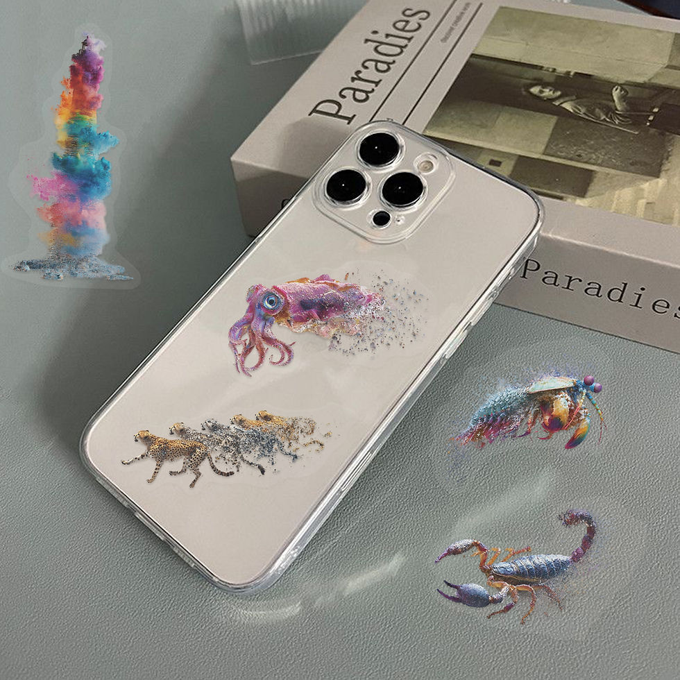 Thumbnail: 50pcs Animal Transfiguration Movement Research Stickers For Phones Computers Lug