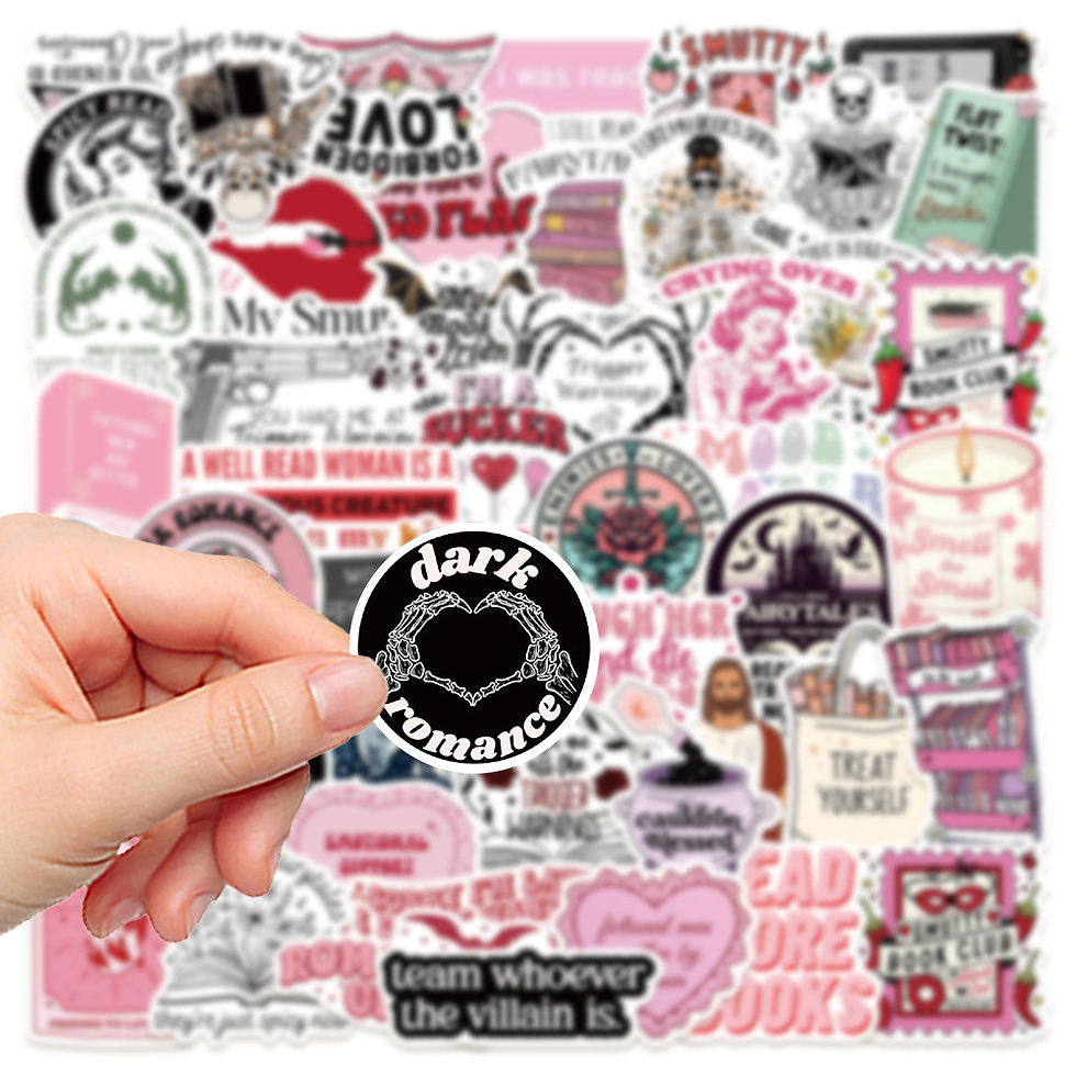 Thumbnail: 50PCS "Love Reading" Series Stickers - Decorative Decals for Luggage, Notebook, 