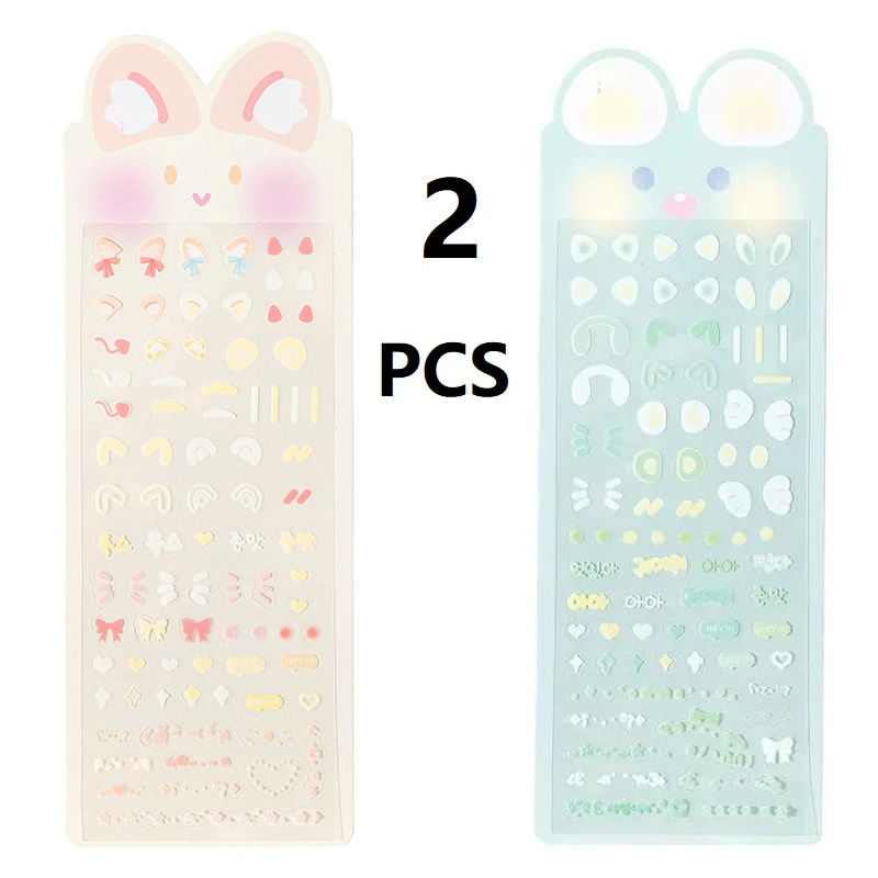 Thumbnail: New Deco Stickers Korean Journaling Y2k Stickers Set Cute Kawaii Sheet Aesthetic