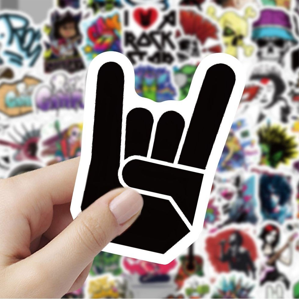 Thumbnail: 60PCS Cartoon Hip Hop Rock Goth Graffiti Stickers for Bicycle Hand Account Penci