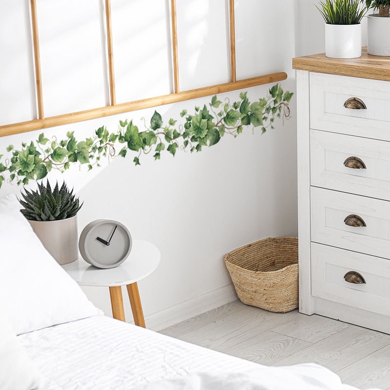 Thumbnail: Green Leaf Vine Wall Sticker Home Decoration Waterproof Self-adhesive Stickers B