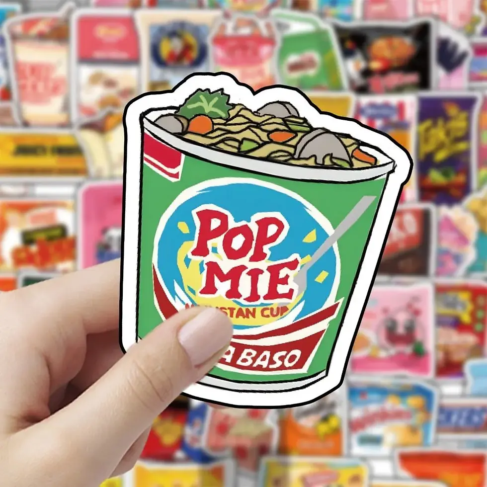 Thumbnail: 60Pcs Snack Pack Style A Sticker Set - Foodie Decor for Journals & Crafts Record