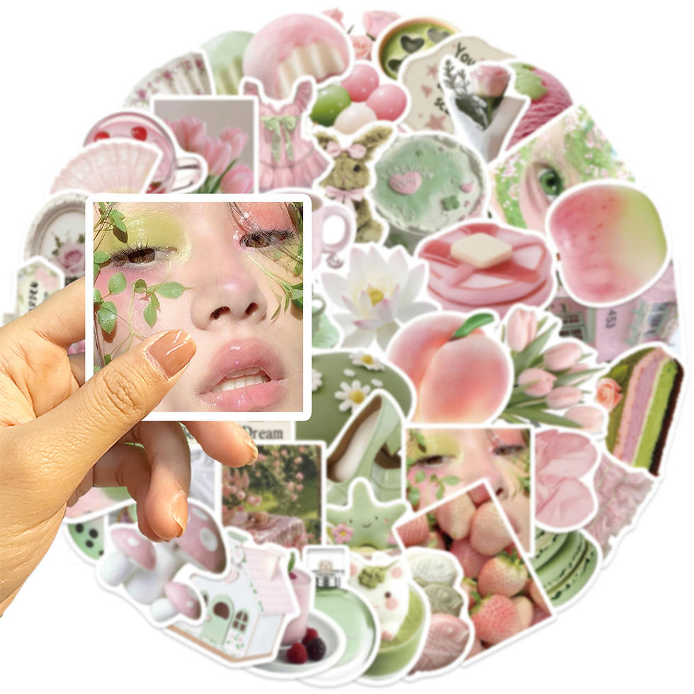 Thumbnail: 50 Pieces Cartoon Early Summer Girl Dream Pastel Stickers - Ins-Style Waterproof
