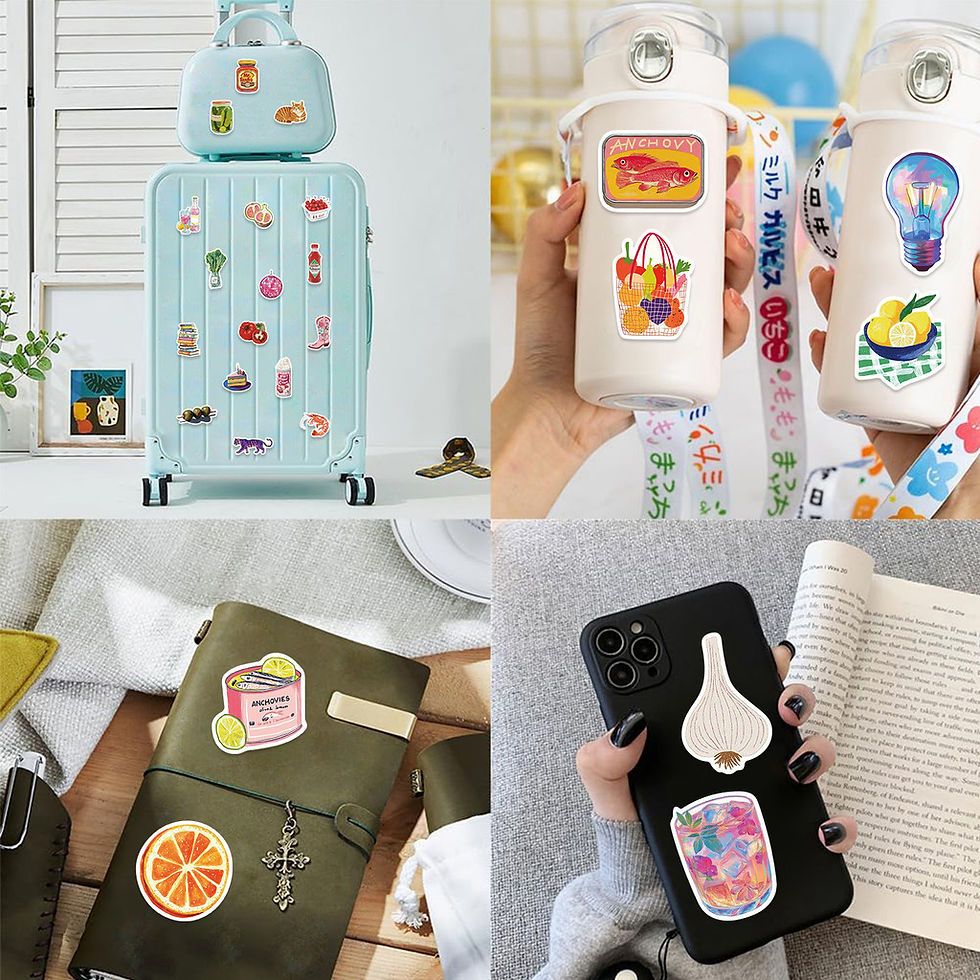Thumbnail: 50Pcs Mediterranean Aesthetic Graffiti Stickers - Waterproof DIY Decor for Guita