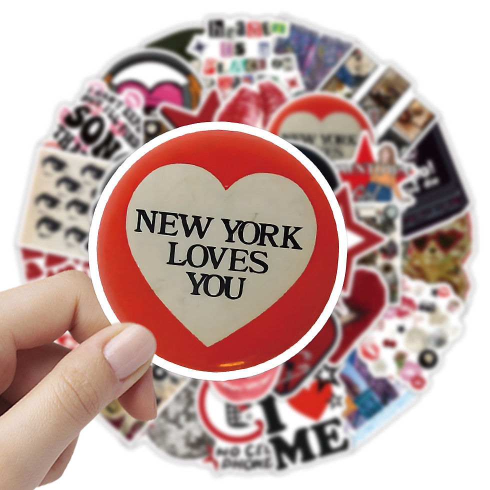 Thumbnail: 10/30/50PCS Downtown Y2K Stickers Phone Back Card Water Bottles Stationery Box S