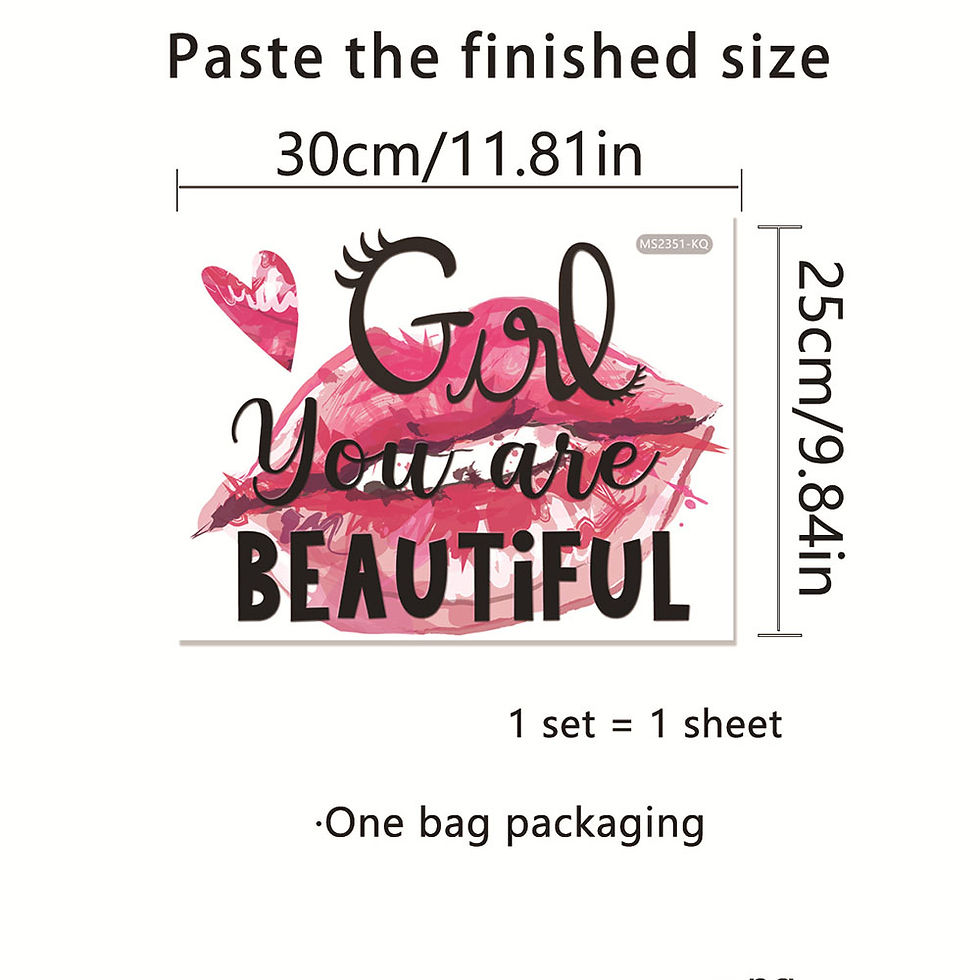 Thumbnail: You are born beautiful with stickers. Creative detachable PVC wall stickers deco