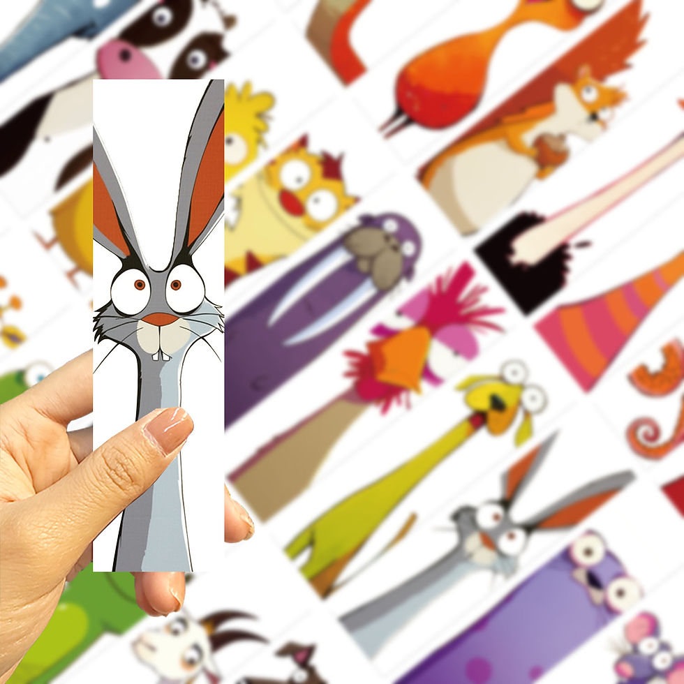 Thumbnail: 30pcs Funny Animal Bookmarks Cartoon Reading Pages Book Labeling Decoration Stud