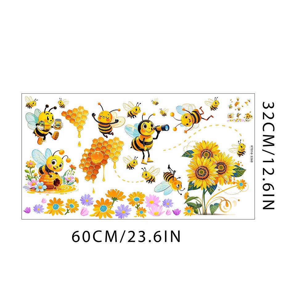 Thumbnail: Loyal Little Bee Children's Bedroom Hall Home Decor Wall Stickers Self-Adhesive 