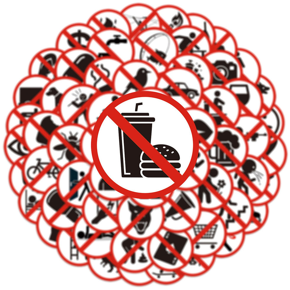 Thumbnail: 63PCS Adorable Forbidden Icon Stickers - Playful Waterproof Decals to Brighten D