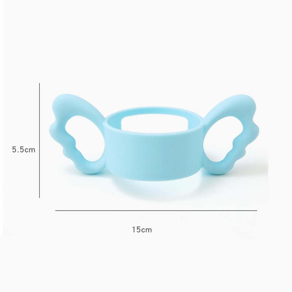 Thumbnail: Wide-Neck Square Bottle Silicone Handle Baby Bottle Accessory Hergen Angel Handl