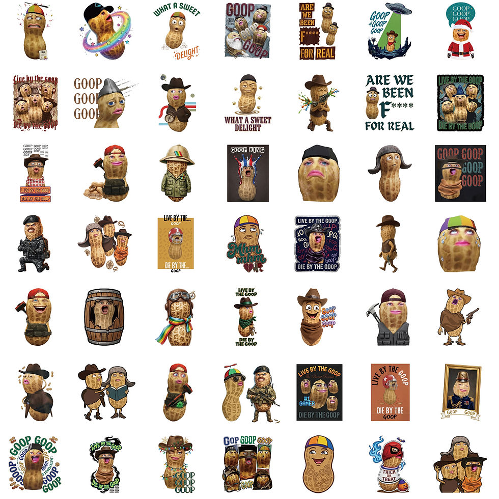 Thumbnail: 50PCS The Burnt Peanut Sticker Notebook Laptop Phone Case Guitar Graffiti Cup Ph