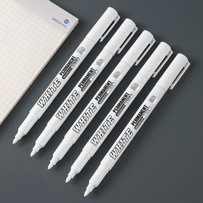 Thumbnail: New 1/2/3PCS Waterproof Metal Marker Permanent White Paint Pen Washing Art Paint