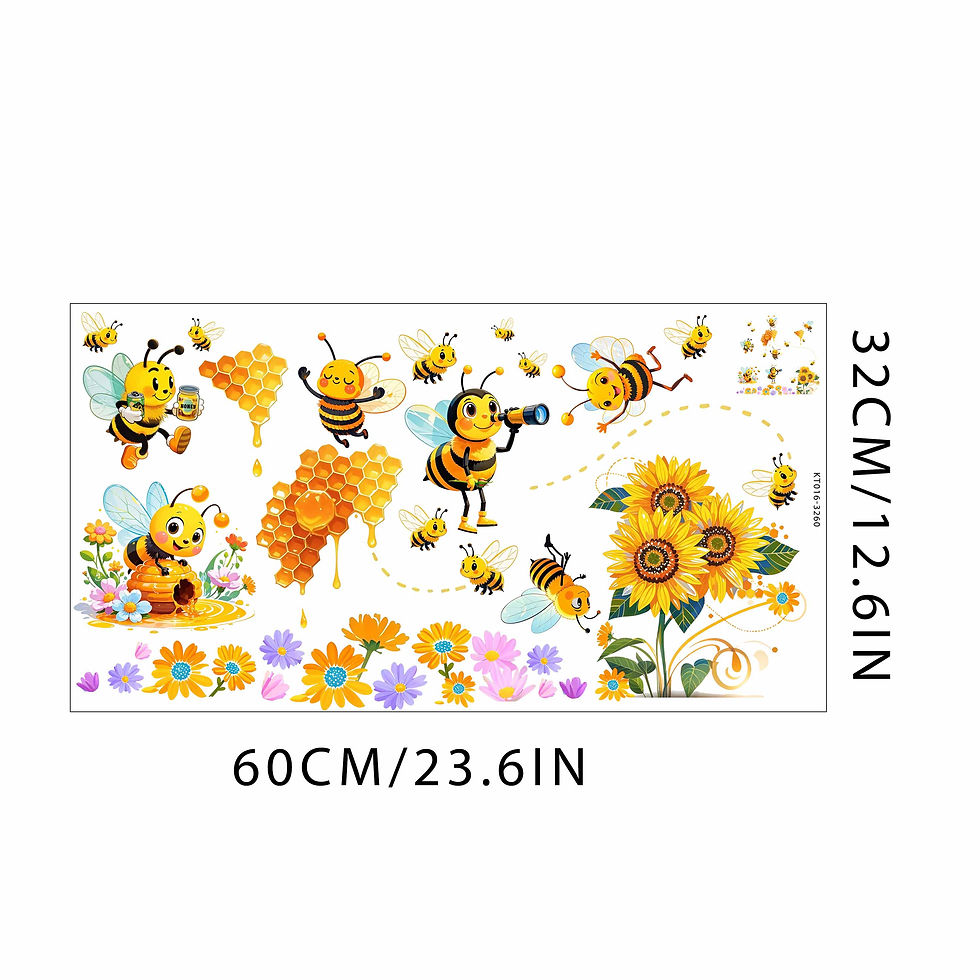 Thumbnail: Loyal Little Bee Children's Bedroom Hall Home Decor Wall Stickers Self-Adhesive 