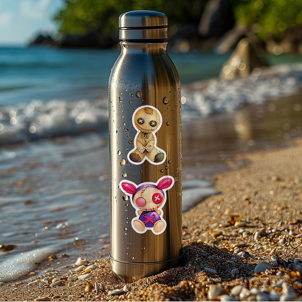 Thumbnail: 50PCS Voodoo Doll Graffiti Stickers - Waterproof for Creative Decor on Water Bot