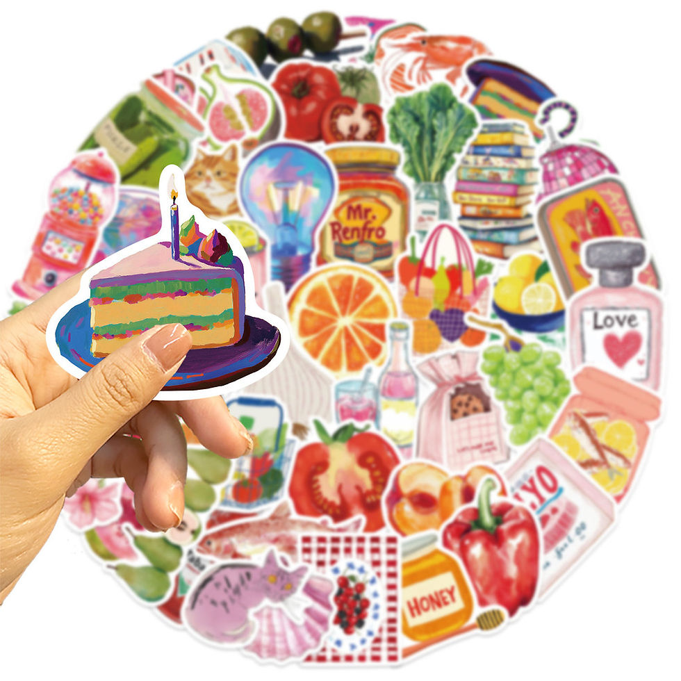Thumbnail: 50Pcs Mediterranean Aesthetic Graffiti Stickers - Waterproof DIY Decor for Guita
