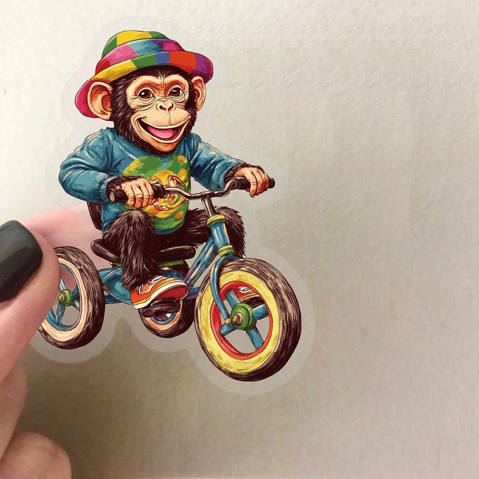 Thumbnail: 50Pcs Transparent Cartoon Circus Stickers - Waterproof PET Decor for Journals, G
