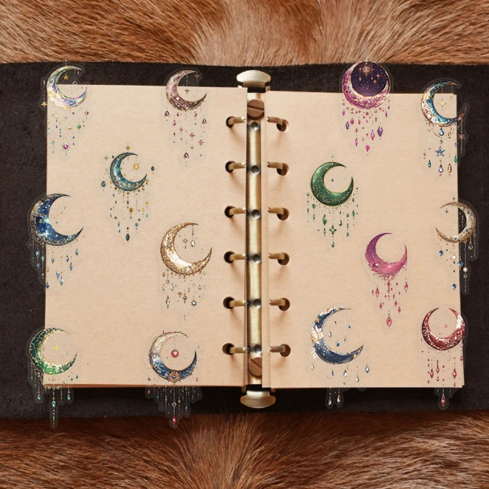 Thumbnail: 50PCS Transparent Cartoon Dreamy Galaxy Sticker Pack - Waterproof Clear PET for 
