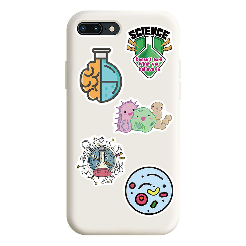 Thumbnail: 100PCS Cartoon Laboratory Physical, Chemical, and Biological Graffiti Stickers L