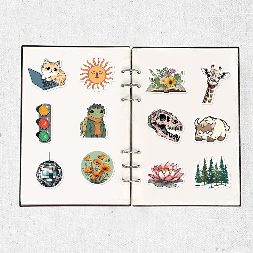 Thumbnail: 50-Piece Cartoon Trending Themes Graffiti Stickers - Waterproof DIY Decor for Gu