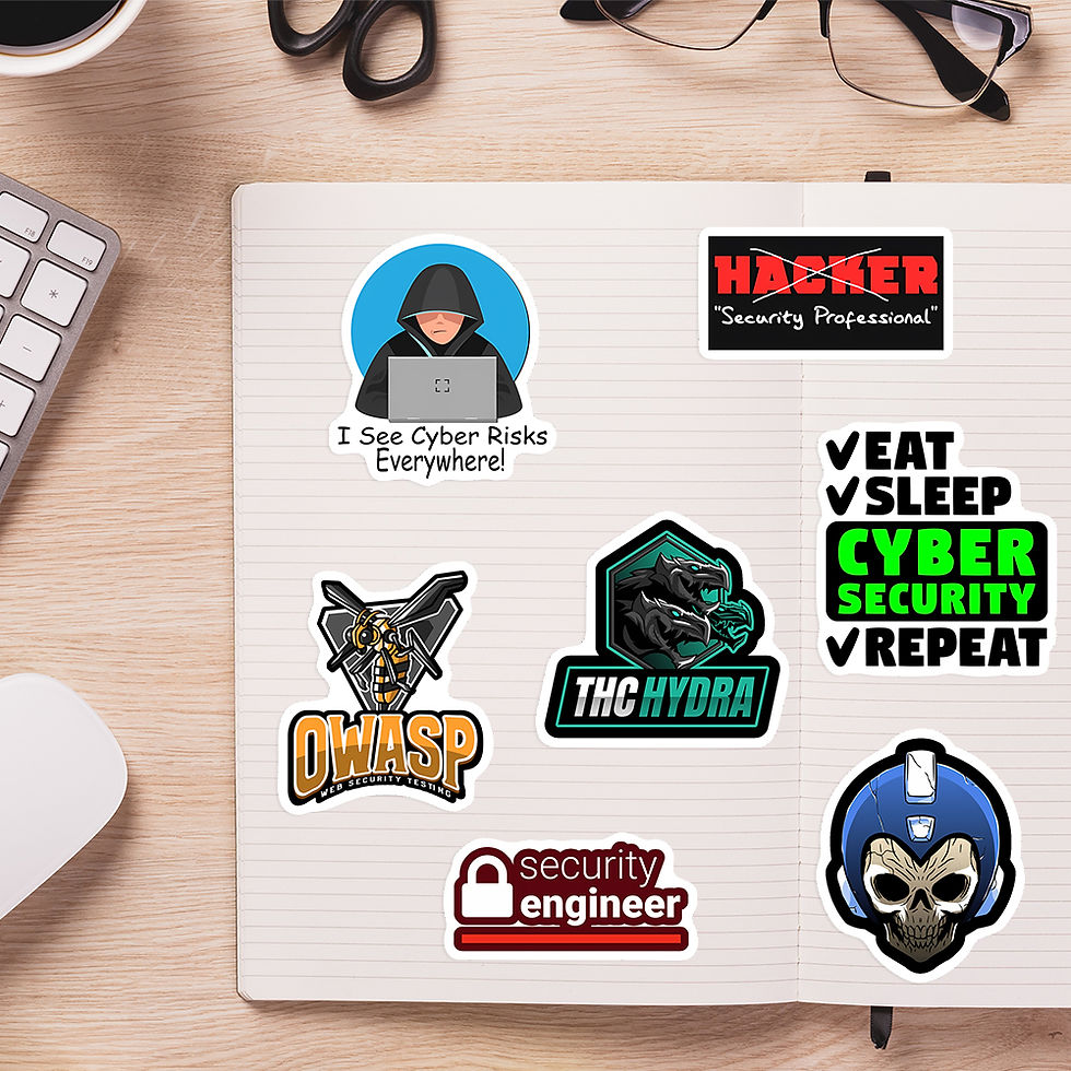 Thumbnail: Cybersecurity Hackers Network Security Engineers Stickers DIY Gift Decal for Lap