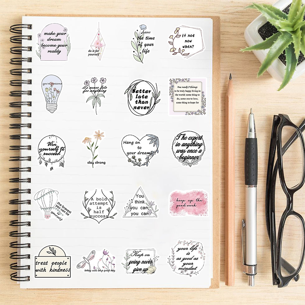 Thumbnail: 50PCS Little Fresh Bible Edition Landscaping Sticker Creative For Phone Motorcyc