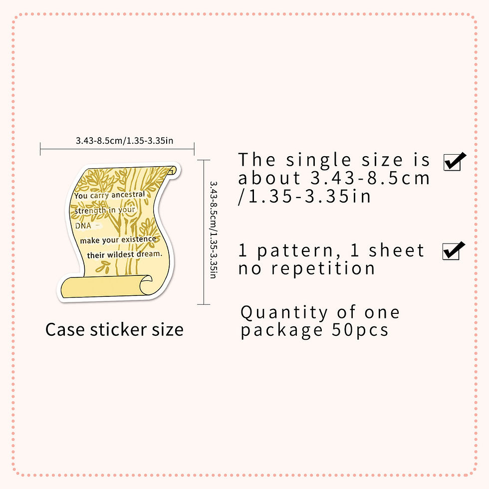 Thumbnail: 50 PCS Original English Motivational Stickers Minimalist Hand-Drawn Non-Infringi