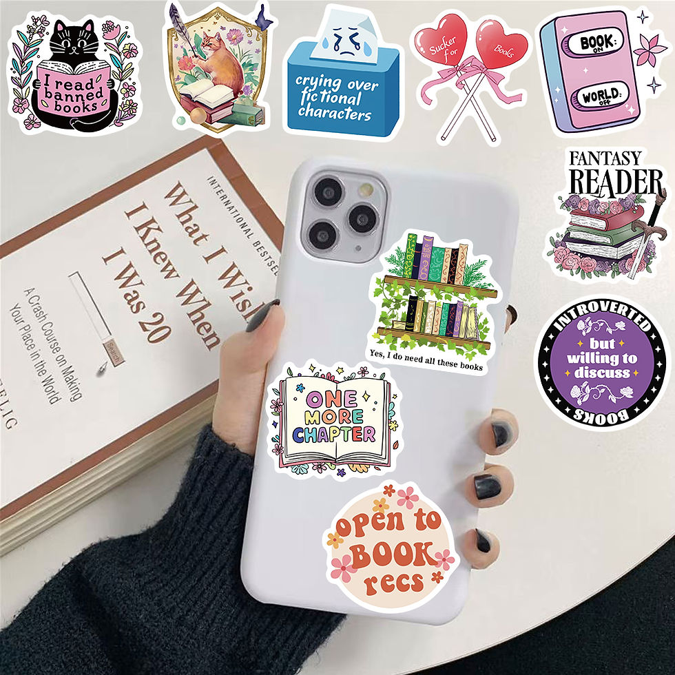 Thumbnail: 50/100PCS Book Reading Series Sticker Personalized Cartoon Diary Phone Skateboar