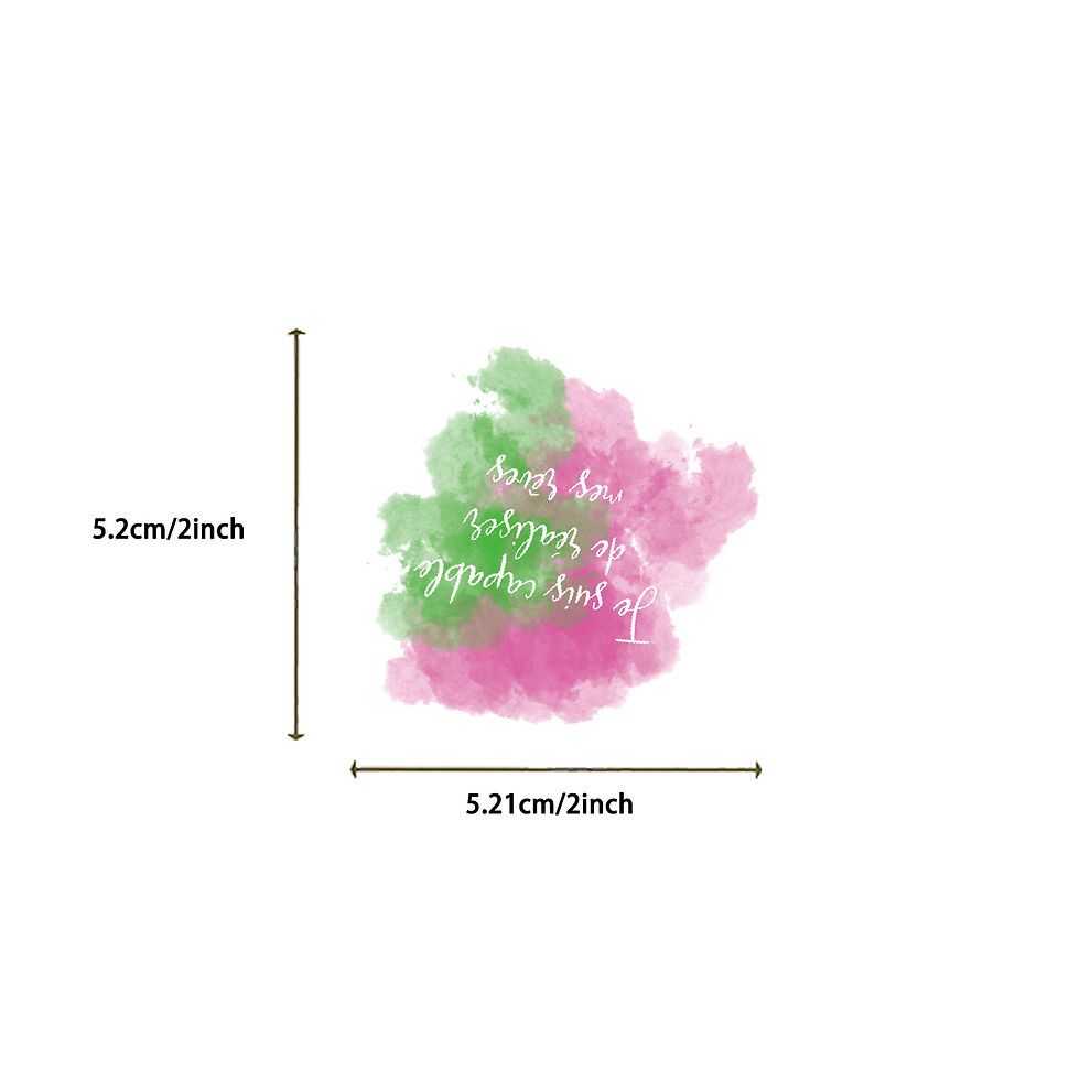 Thumbnail: 50pcs Watercolor Inspired French Graffiti Sticker Decorative Guitar Notebook Sui