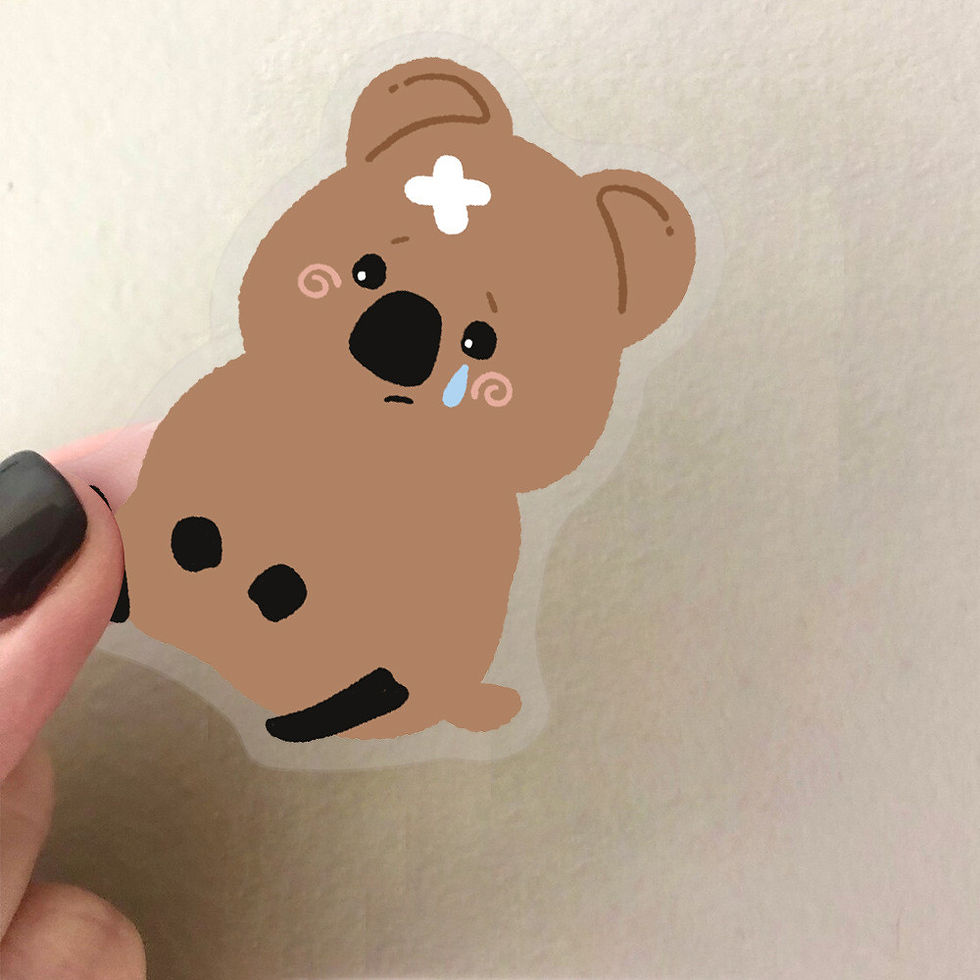 Thumbnail: 50PCS Transparent Quokka Daily Life Sticker Pack - Waterproof PET for Scrapbooki