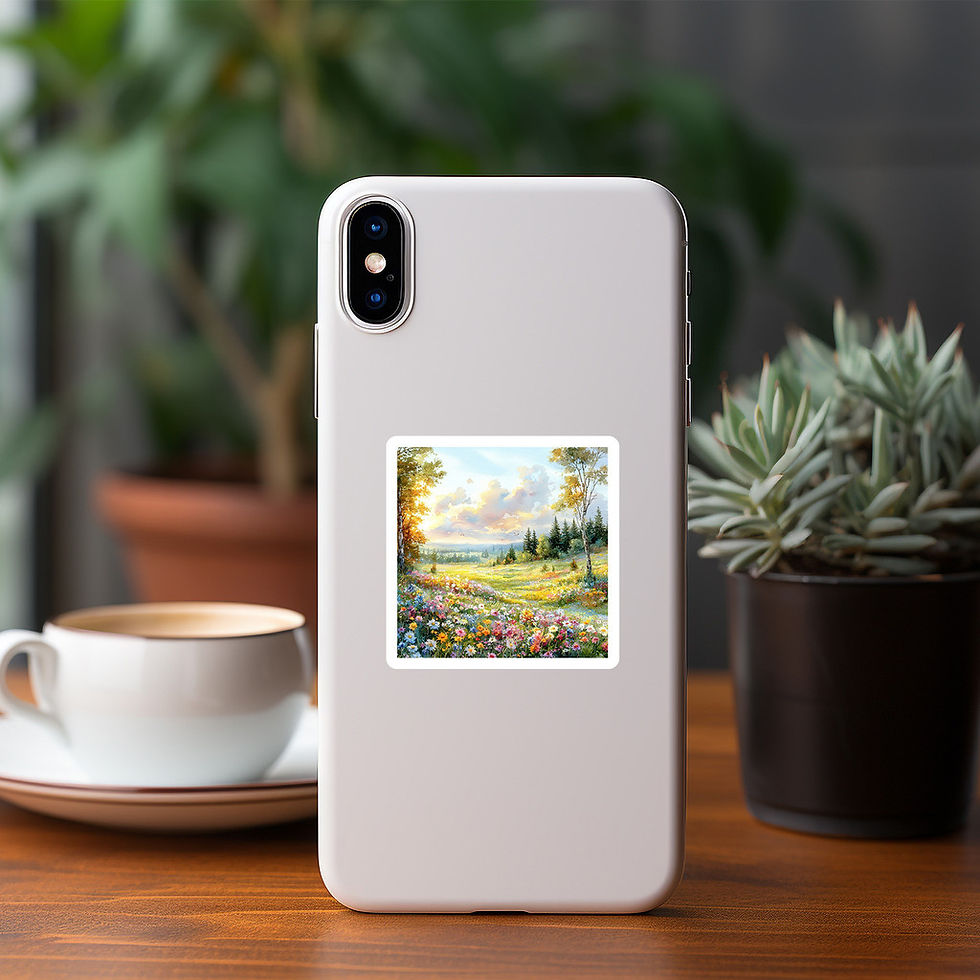 Thumbnail: 50PCS Watercolor Spring Reverie Graffiti Stickers - Creative DIY Waterproof Deco
