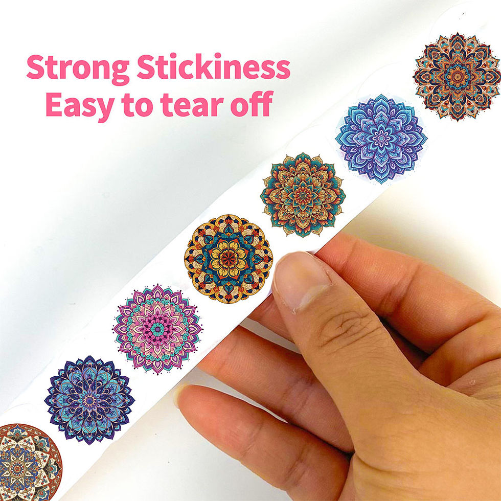 Thumbnail: 500PCS Mandala Pattern Roll Sticker Kawaii Notebook Refrigerator Travel Phone  W