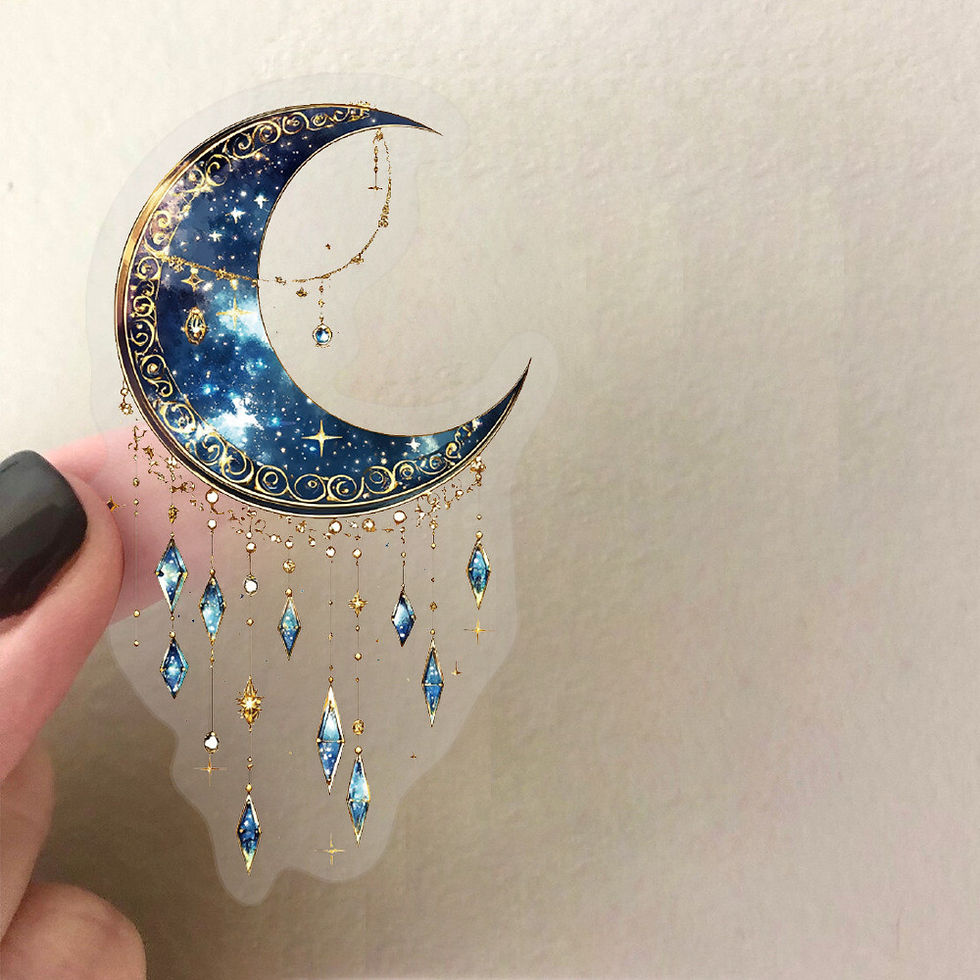 Thumbnail: 50PCS Transparent Cartoon Dreamy Galaxy Sticker Pack - Waterproof Clear PET for 