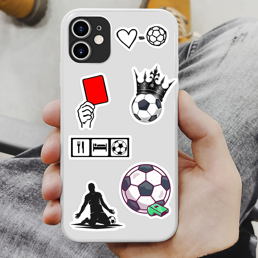 Thumbnail: Soccer Football  Stickers Sports Physical Activity DIY Gift Decal for Phones Lap