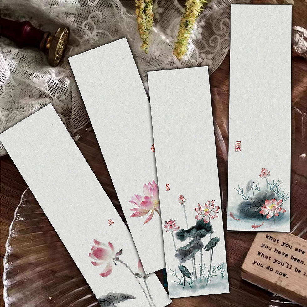 Thumbnail: 30/60PCS Chinese Style Ink Wash Bookmark Laptop Office Page Creative Reading Boo