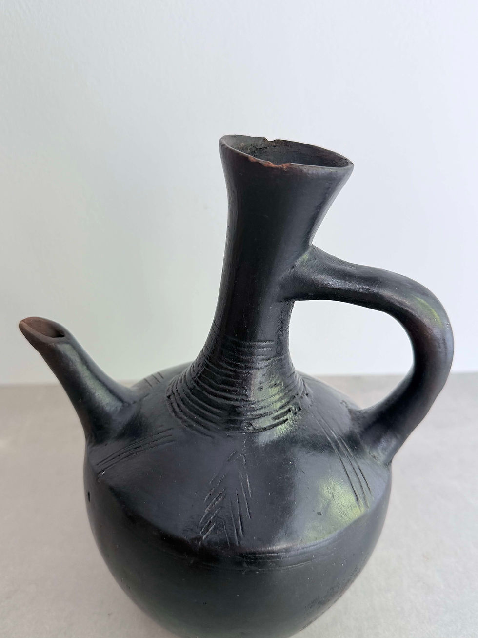 Thumbnail: Vintage Ethiopian Blackware Coffee Pots