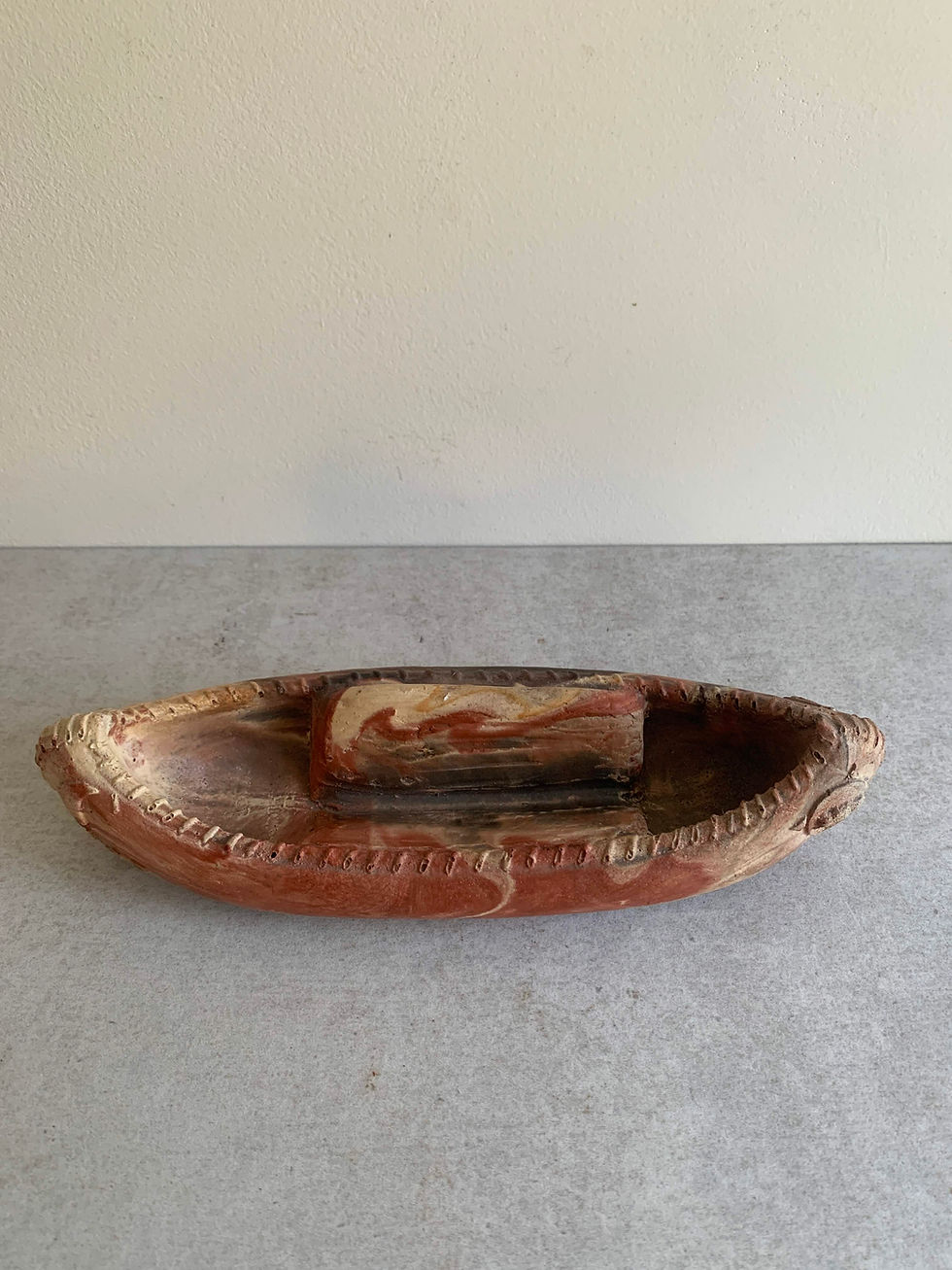 Thumbnail: Kicking Bird Pottery Canoe